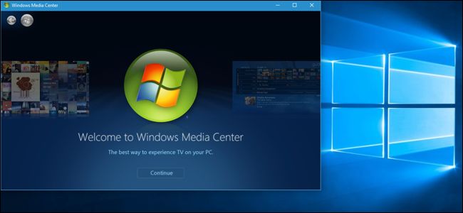 Windows Media Centre Windows 10